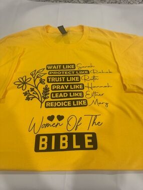 Women of the Bible Graphic Tee - Yellow
